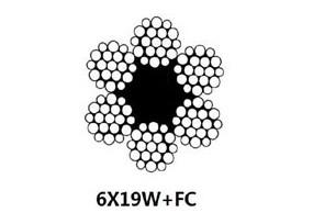중국 마포 저항하는 선형 접촉 철사 밧줄 6 x 19W의 ss 철사 밧줄 판매용