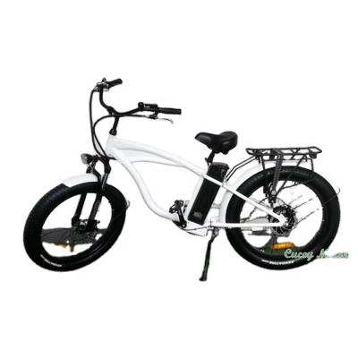 China 350w 500w fat tire steel lithium ion moped mountain electric bicycle with pedals for sale