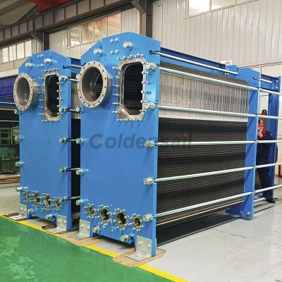 China Marine stainless titanium heat pump plate heat exchanger condenser for sea water steam condenser and evaporator for sale