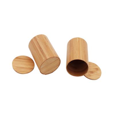 China Biodegradable Customized Round Bamboo Tube Round Bamboo Box For Package for sale