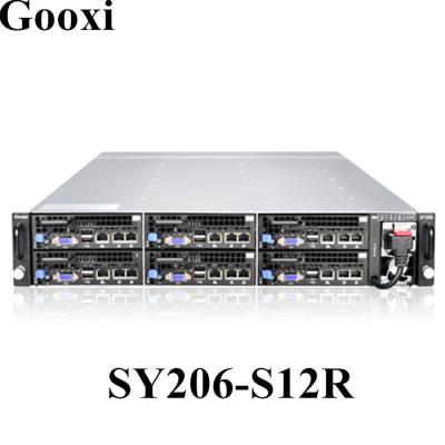 China SY206-S12R 6pcs High Density Hot Swap Server Barebone 2U Micro Blade Server; ‰ ¥ 64GB for sale