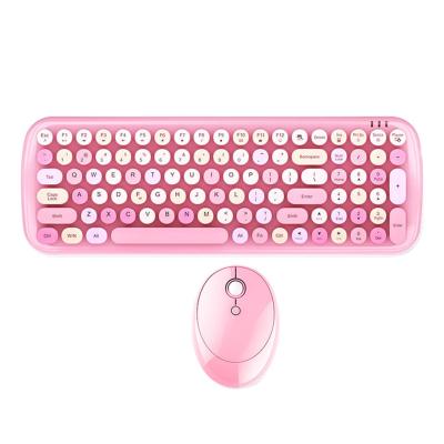 China For Notebook Keyboard And Mouse Notebook Wireless Ergonomic USB Keyboard Optical Mouse Wireless Ergonomic Mixed Version For Girl for sale