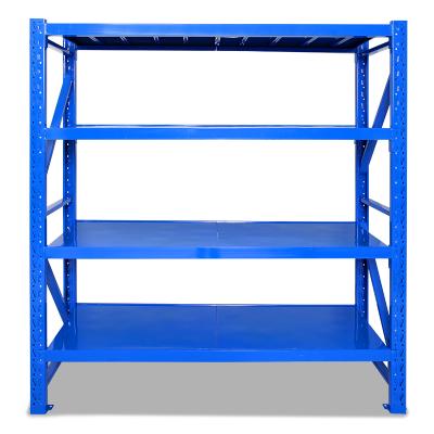 China Heavy Duty Warehouse 350kg/Layer Bearing Metal Corrosion Protection 4 Layer Storage Rack Shelf for sale