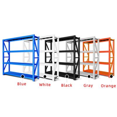 China Strong Butterfly Hole Boltless Storage Shelf Brackets >175kg/Layer Shelving Rack Environmental Friendly Shelves Industry Corrosion Protection for sale