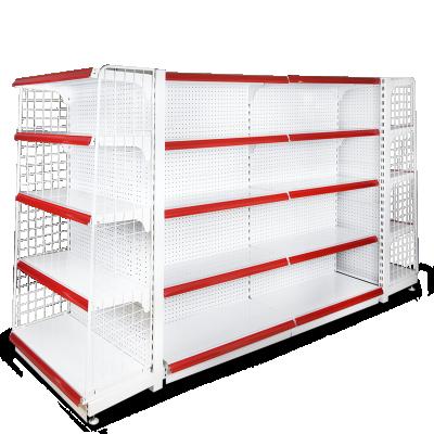 China Factory Single Sided Supermarket Shelves Gondola Shelves Grocery Display Rack Shelving for sale