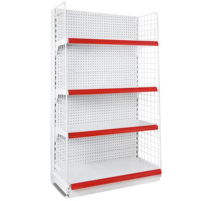 China Supermarket Retail Single Sided High Quality Metal Gondola Display Stand Rack For Sale for sale