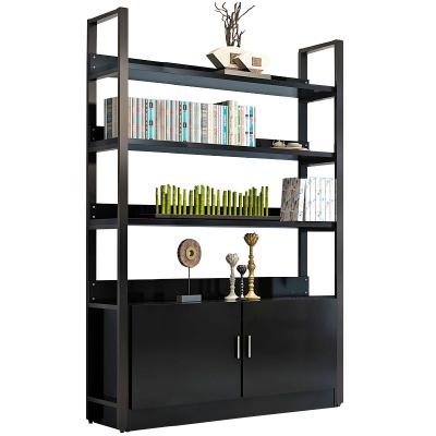 China Tall Bookshelf Modern Book Shelf Storage Organizer 5 Tier Black Convertible Bookshelf for Bedroom Living Room Home Office for sale