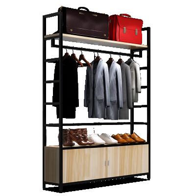 China Multifunctional Customized Eco - Friendly Clothing Storage Display Stand Racks For Clothes for sale