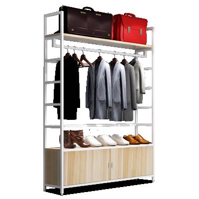 China Multifunctional Factory Outlet Metal Clothing Retail Stores Display Stand Rack For Cloth Shop for sale