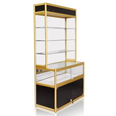 China Morden Multilayer Glass Jewelry Display Showcase Cabinet For Commercial Store for sale