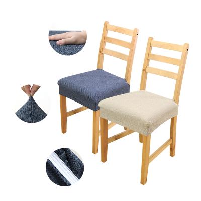 China Chair Seat Covers Super Soft Anti Scratch Easy Used Elastic Chair Seat Covers For Dining Chair for sale