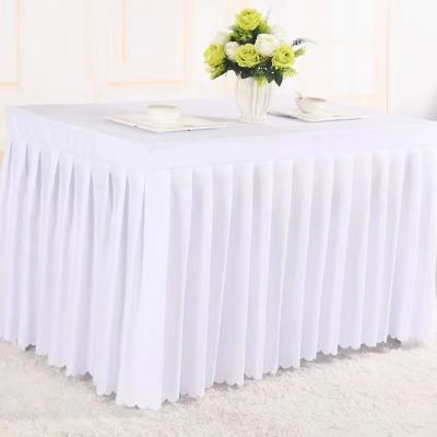 China Strong Coating 100% Polyester Table Cloth Rectangle Square Table Cloth Ivory Black Table Cloth For Wedding Party for sale