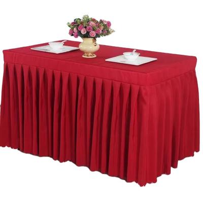 China Red Effect Christmas Table Cloth Wedding Table Cloth Strong Coating Customized Tablecloth for sale