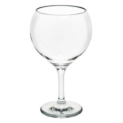 China Clear Shatterproof Plastic Wine Glass Polycarbonate Wine Glass Unbreakable Plastic Wine Balloon Glass for sale