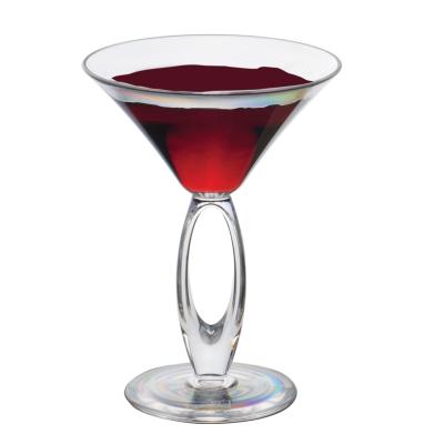 China Single Cocktail Martini Glass Shatterproof Plastic Polycarbonate Wine Glass Martini Glass 240cc 8oz for sale