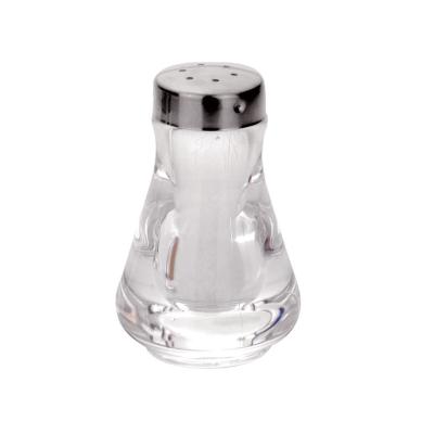 China Stocked Plastic Salt Pepper Shaker Decorative Acrylic Pepper Shaker Lid Stainless Steel Shaker for sale