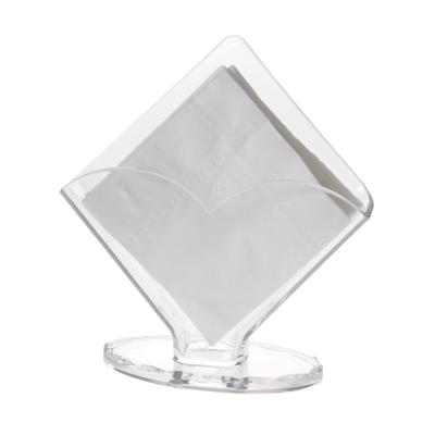 China High Quality and Unbreakable Stylish Clear Acrylic Napkin Holder Unique Novelty Tissue Square Box 17cm Fancy Tissue Box for sale