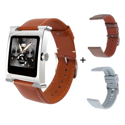 China Luxury H1 Touch Screen Smart Watch 1.3 Inch Touch Screen Waterproof Electronic Watch Leather Smart Watch Bands for sale