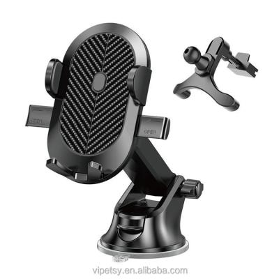 China Vipetsy Factory Adjustable Universal Car Cell Phone Mount Holder Strong Suction Cup Car Frame Universal Mobile Phone Holders for sale