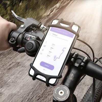 China Vipetsy Universal Adjustable Flexible 360 ​​Rotation Silicone Bicycle Bike Phone Holder For Motor Motorcycle Bike Mount for sale