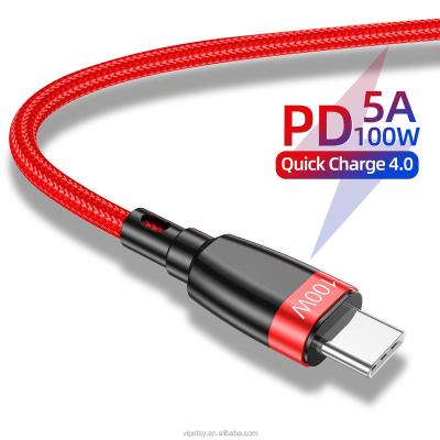 China Wholesale Fast High Speed ​​PD 100W Chager Data Transfer Usb Type C To Type C Cable PD 100W 20V 5A Usb C Cable for sale