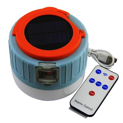 China Solar Charge and Rechargable Portable USB Bulb Solar Powered Lamp for Outdoor Lantern Camping Light for sale