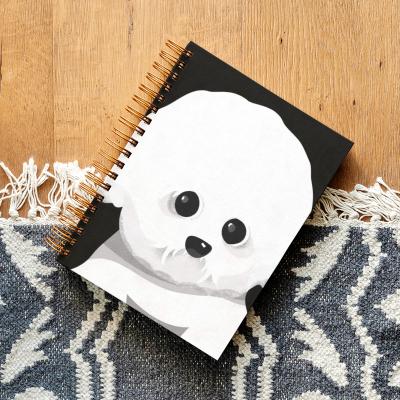 China Wholesale Cheap Customized Notebook A5 Monthly Journal The Dog 2022-2023 Hardcover Book Diary With Logo Van Gogh Workout Leatherette Planner for sale