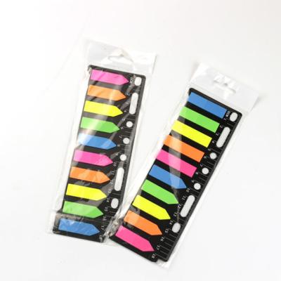 China Self Adhesive Custom Colored Durable Transparent Notebook Page Sticky Notes Markers for sale