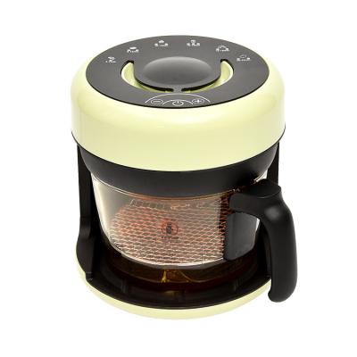 China New dwsign Kitchen Air Cooker Modern Reusable Glass Coating Air Fryer Healthy Fast Multifunction Air Fryer for sale