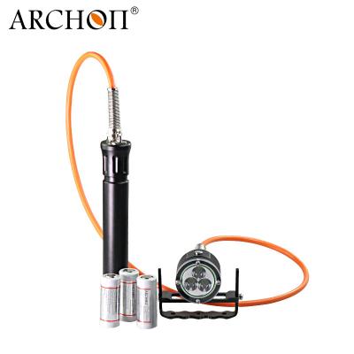 China Best selling ARCHON WH36II diving flashlight, 100m waterproof canister diving light with good man handle CE&rohs for sale