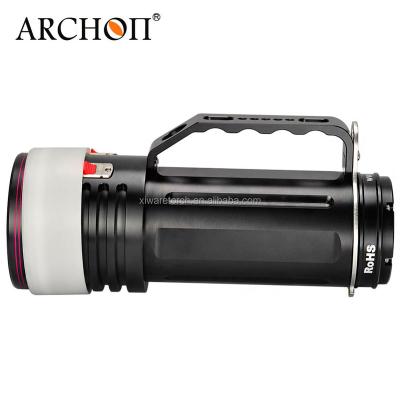 China ARCHON WG156W Rechargeable Aluminum Aircratf-Rated Waterproof LED Flashlight 10000 Lumens Underwater Spotlight for sale