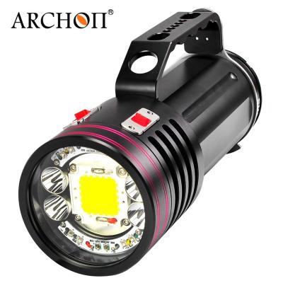 China search light ARCHONTS wide angel dive torch 10000 lumens led military flashlight WG156W for sale