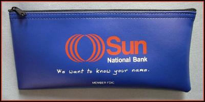 China Sun National bank zipper bag for sale