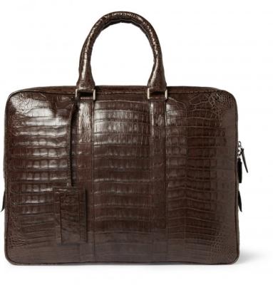 China Santiago Gonzalez Men Crocodile Briefcase for sale