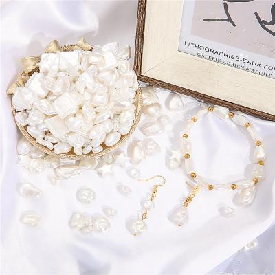 China DIY Jewelry Ready To C&J DIY Handmade Jewelry Accessories High-bright Imitation Beads Special-shaped Beads ABS for sale