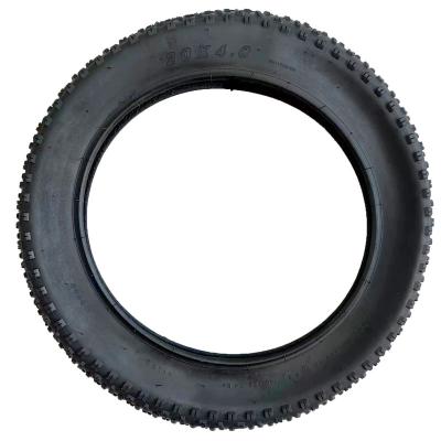 China Road Bikes Best Selling Black Midrange Rubber Bike Tire 20*4.0 Outer Fat Bike Bicycle Tire for sale