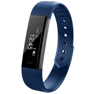 China Hot Selling Touch Screen ID115 Time Heart Rate Fitness Tracker Smart Wristband for sale