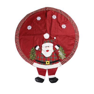 China Fashionable KA-540 Christmas Picks 48 Inch Double Layers Adornos Navidenos Tree Skirt For Holiday Xmas for sale