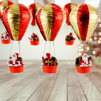 China Hot New Christmas Doll HB-210 Christmas Decoration Santa Doll Hanging Air Balloon Ornament for sale