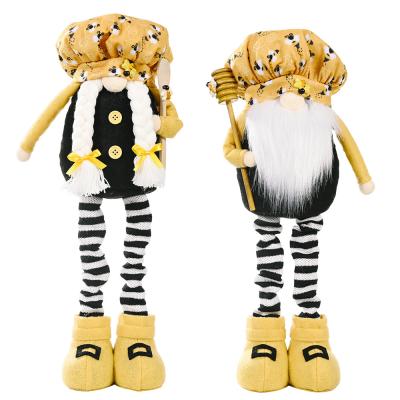 China Bee Gnome HB-999 Various Styles Bumble Bee Gnome Scandinavian Striped Scandinavian Tomte Nisse Honey Bee Elf Swedish For Farmhouse Kitchen Home Decor for sale