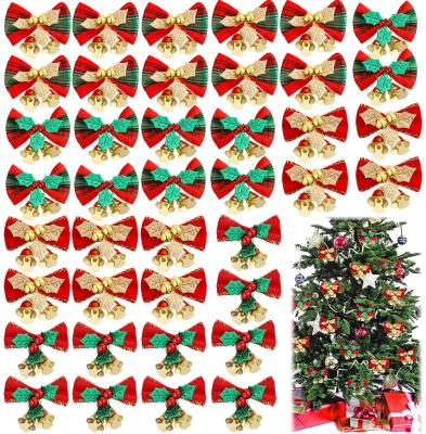 China YQ-061 Wholesale Party Cloth Christmas Tree Hangers With Bell For Christmas Garland Tree Hanging Ornaments for sale