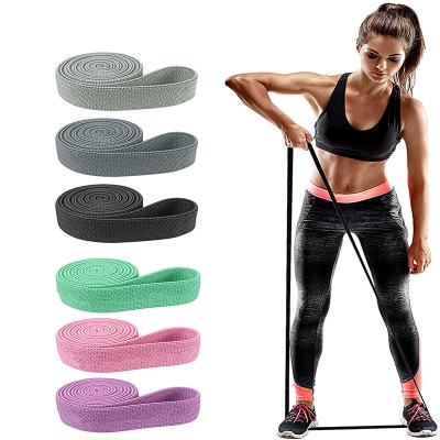 China AK-312 High Long Elastic Resistance Bands Set Fabric Exercise Bands Resistance For Women Stretch Resistant Fitness Bands for sale