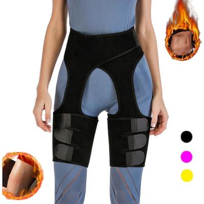 China PY-204 Breathable Neoprene Thigh Trimmer Slim Leg Shapers Slimming Belt Waist Trainer Fat Burning Sweat Shapewear Compress Belt for sale