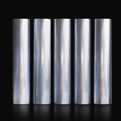 China Wholesale HTV Apparel Rolls Textile Films Heat Transfer Silver Reflective Vinyl For Apparel Cricut Easy Weed for sale