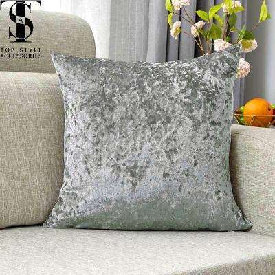 China Anti-Static 14 Colors Ice Velvet Fabric Pillowcase Leisure Sofa Cushion Cover Custom Amazon Velvet Pillows for sale