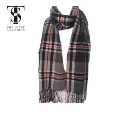 China Everyday Life Winter Mens Fashion Noble Plaid Pashmina Wrap Kashmir Soft Long Shawl for sale