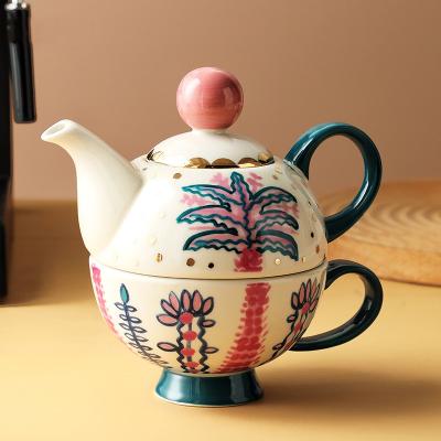 China New Viable Bone China Tea Set European Italian Style Ceramic Tea Set With Cup And Saucer for sale