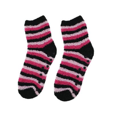 China Yarn Winter Women Fuzzy Anti Slip Warm Home Socks for sale