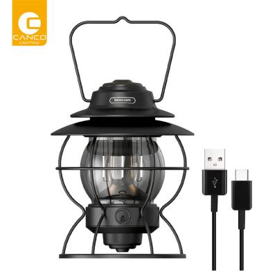 China Camping / Hiking Waterproof Outdoor LED Camping Lantern Vintage Rechargeable Camping Light with Filament Lighting for sale