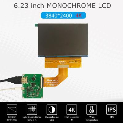 China 6.23 inch 4k lcd screen resolution 3840*2400 mono lcd screen for Anycubic 3D printer 6.23 inch for sale